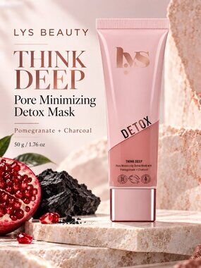 LYS Beauty Think Deep Pore Minimizing Detox Mask Pomegranate Charcoal 50g